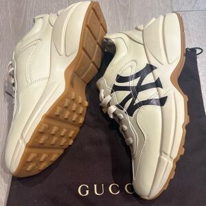 Gucci Floral x MLB Sneakers with Black Accents